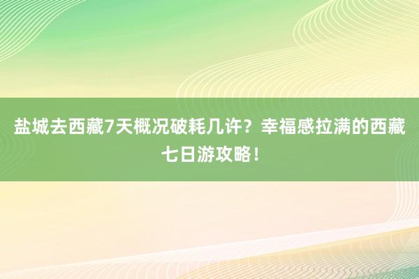 盐城去西藏7天概况破耗几许？幸福感拉满的西藏七日游攻略！